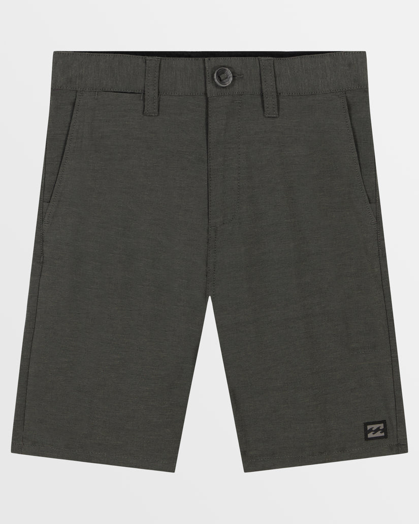 Boys Crossfire 8" Shorts - Asphalt