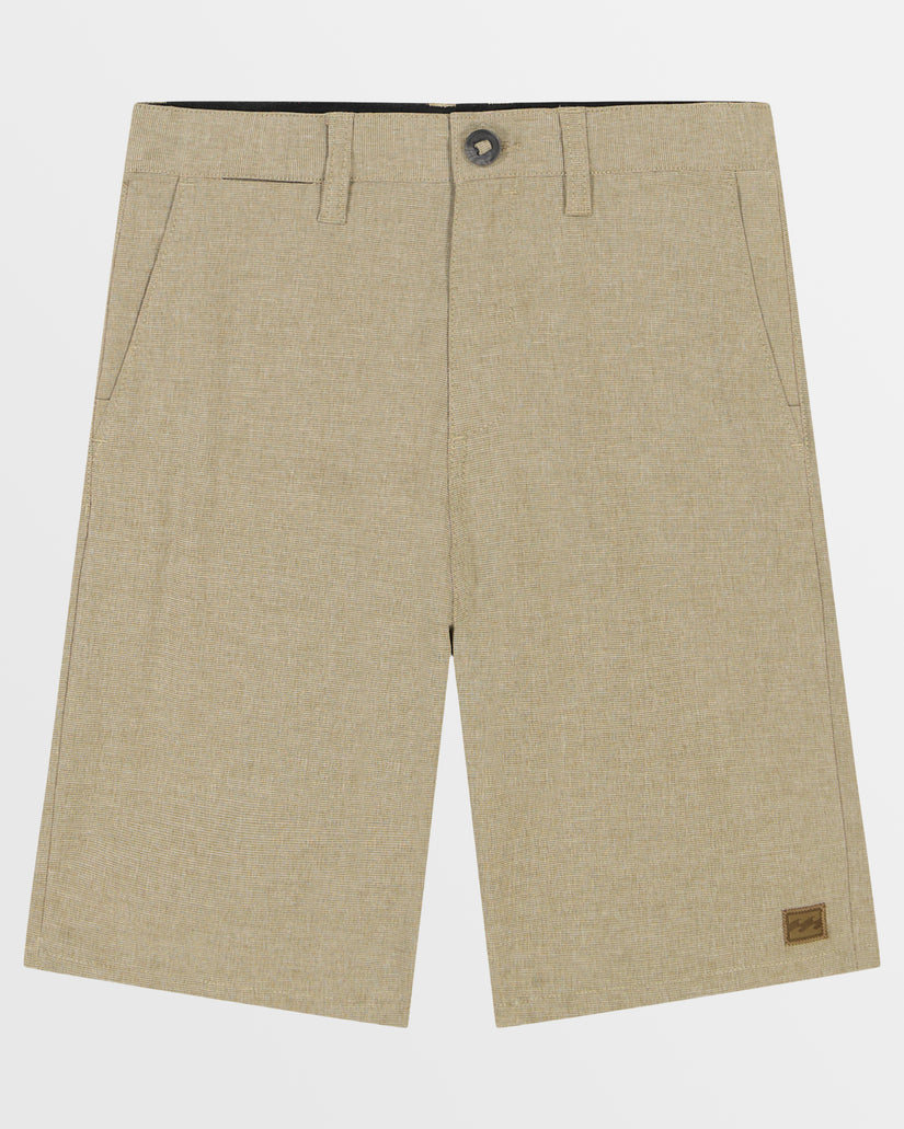 Boys Crossfire 8" Shorts - Khaki