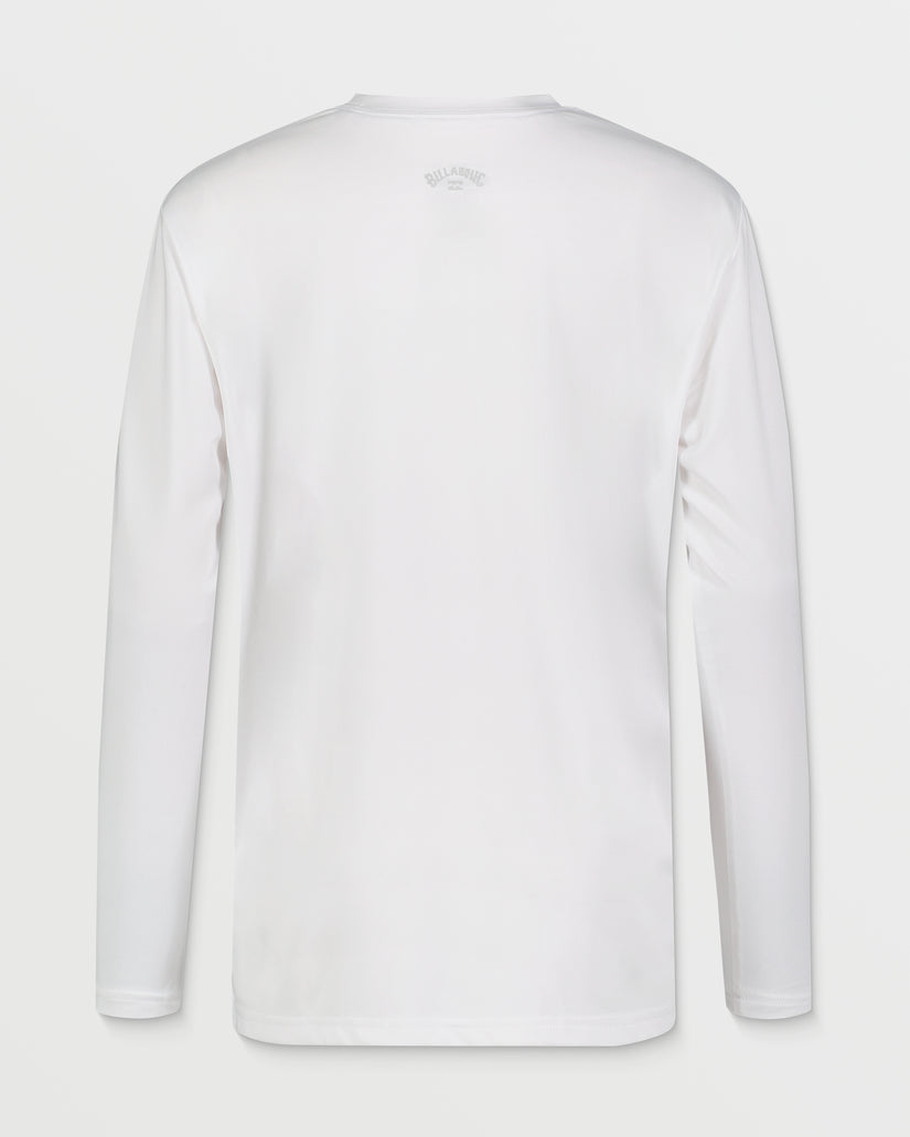 Boys All Day Wave Long Sleeve Surfshirt - White