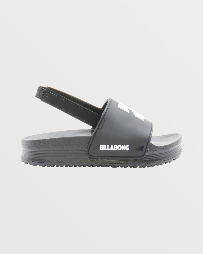 Little Boys Sol Slide - Black/White