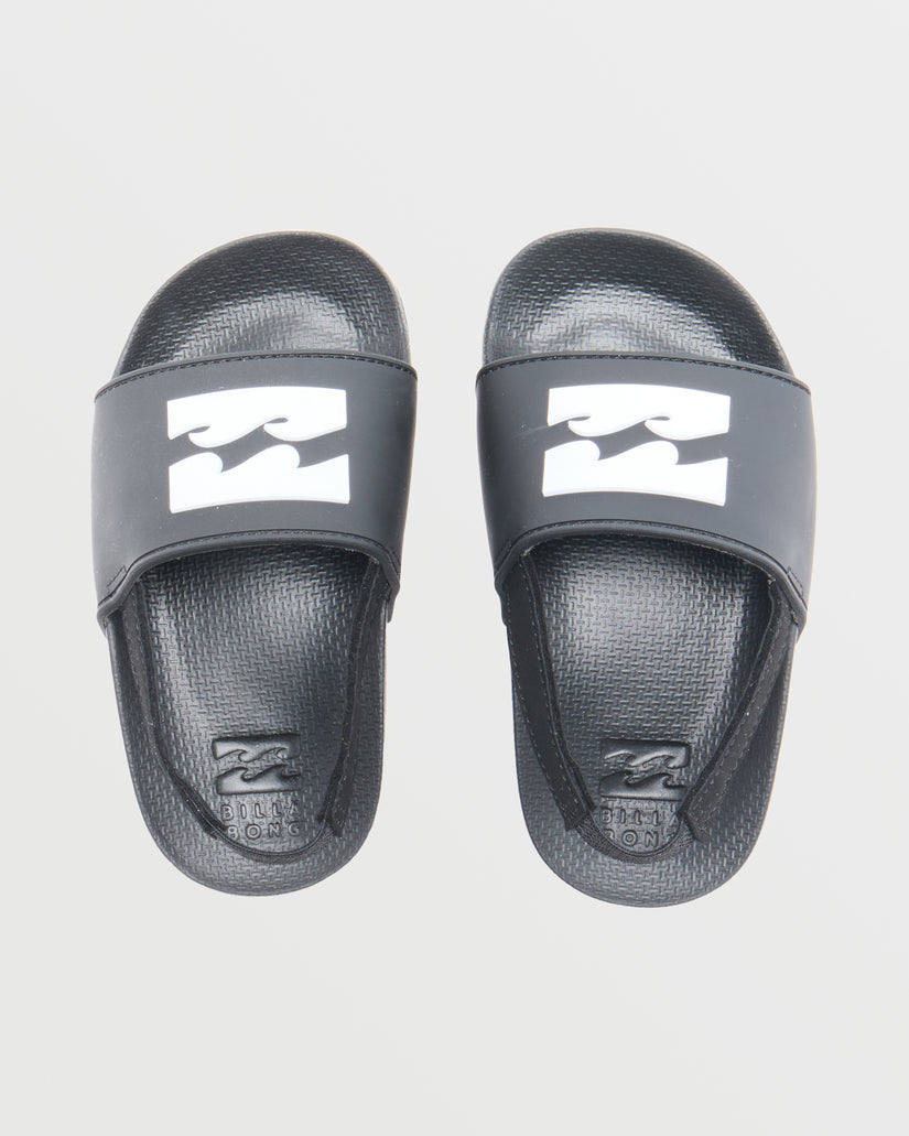 Little Boys Sol Slide - Black/White