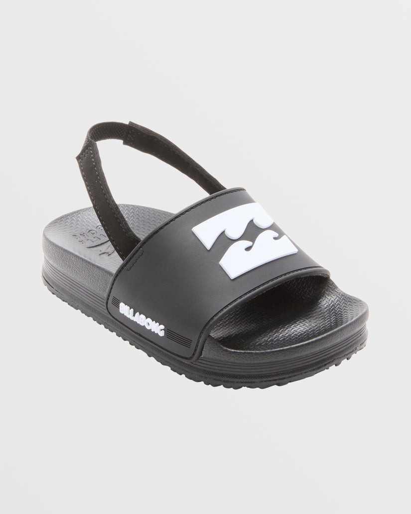 Little Boys Sol Slide - Black/White