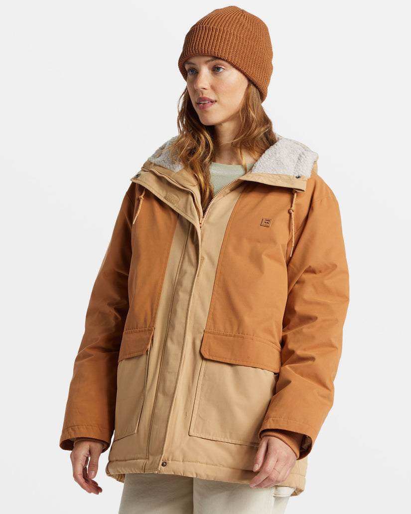 Road To Laguna Hooded Parka Jacket - Wet Sand