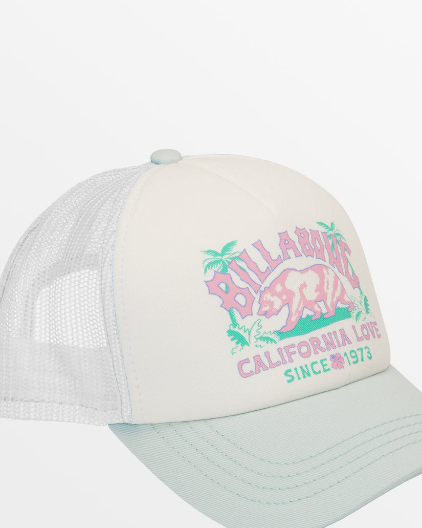 Girls Pitstop Hat - Blue Glow