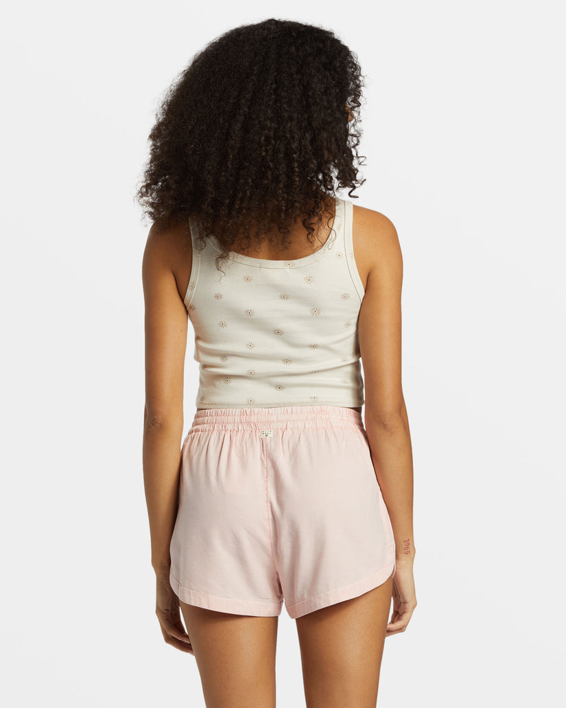 Road Trippin Elastic Waist Shorts - Feelin Peachy