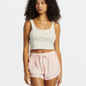 Road Trippin Elastic Waist Shorts - Feelin Peachy