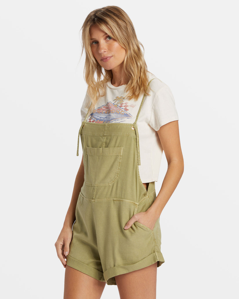 Wild Pursuit Romper - Avocado