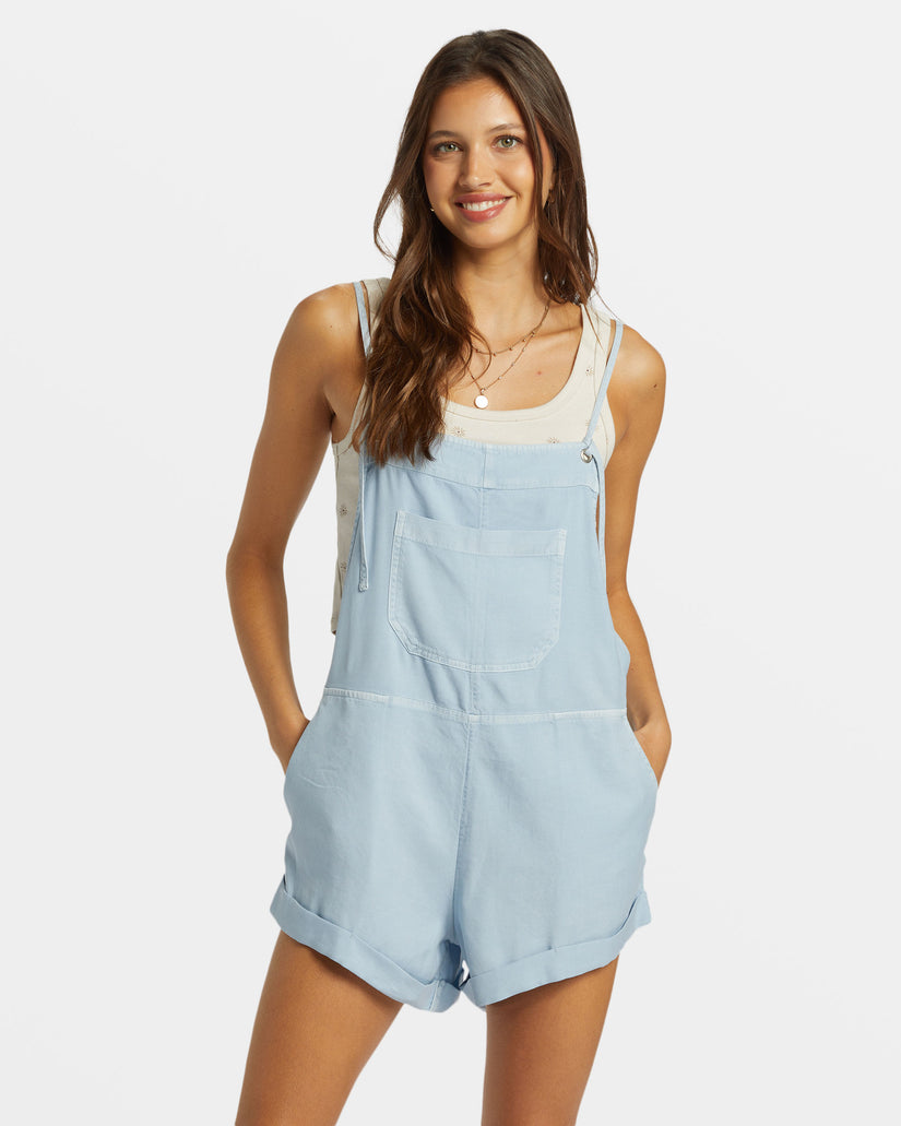 Wild Pursuit Romper - Washed Chambray