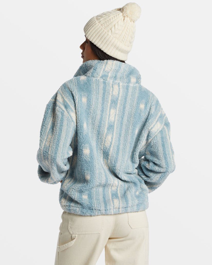 Time Off Half-Zip Fleece Pullover - Sea Fog