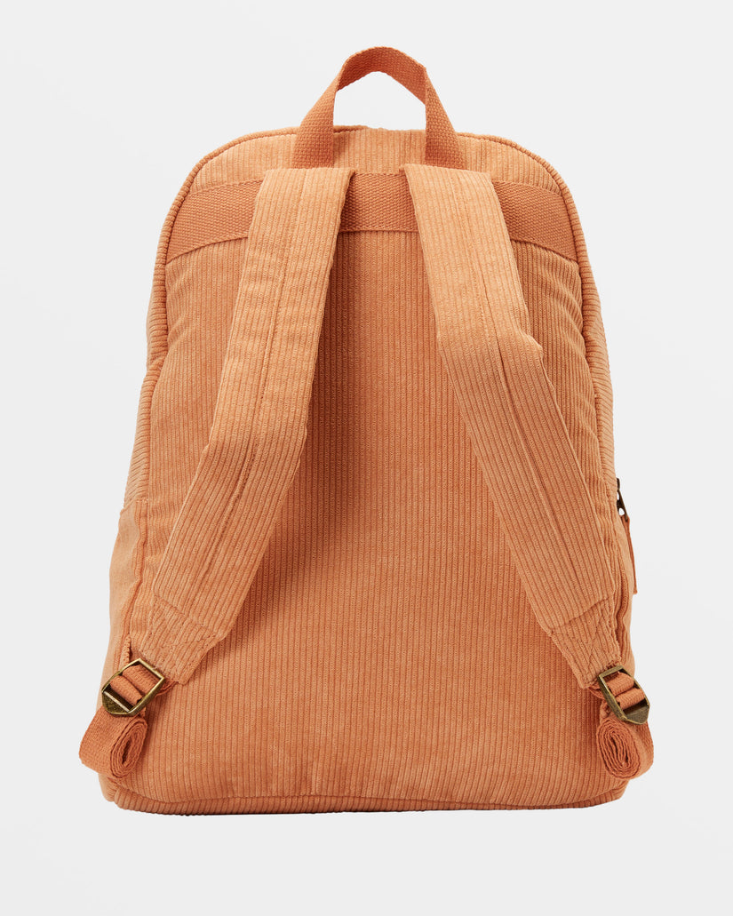 Schools Out Corduroy Backpack - Baked Clay