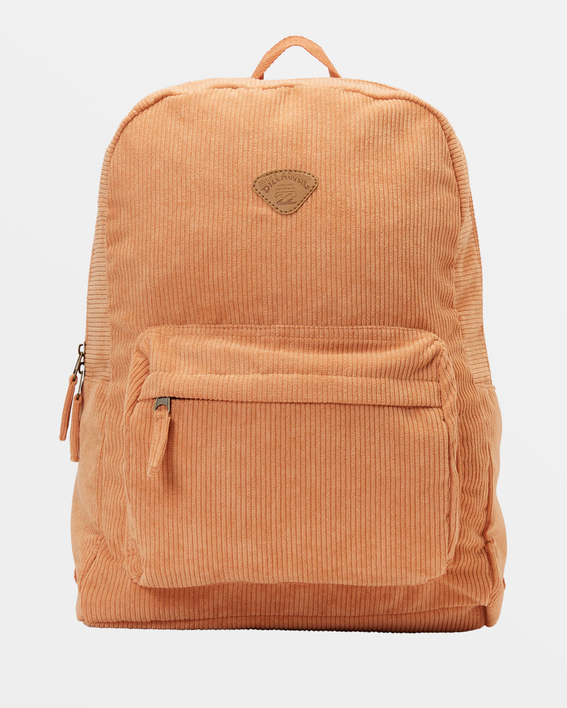 Schools Out Corduroy Backpack - Baked Clay