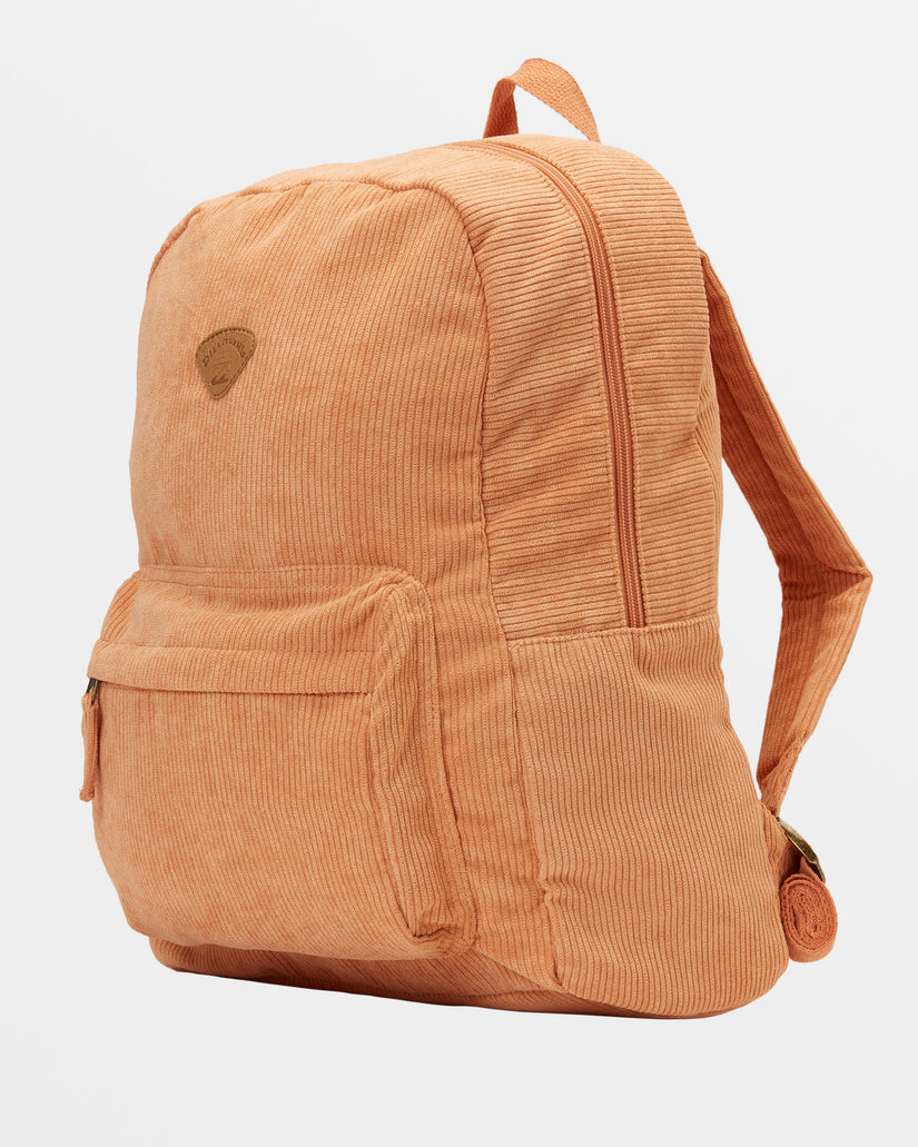 Schools Out Corduroy Backpack - Baked Clay