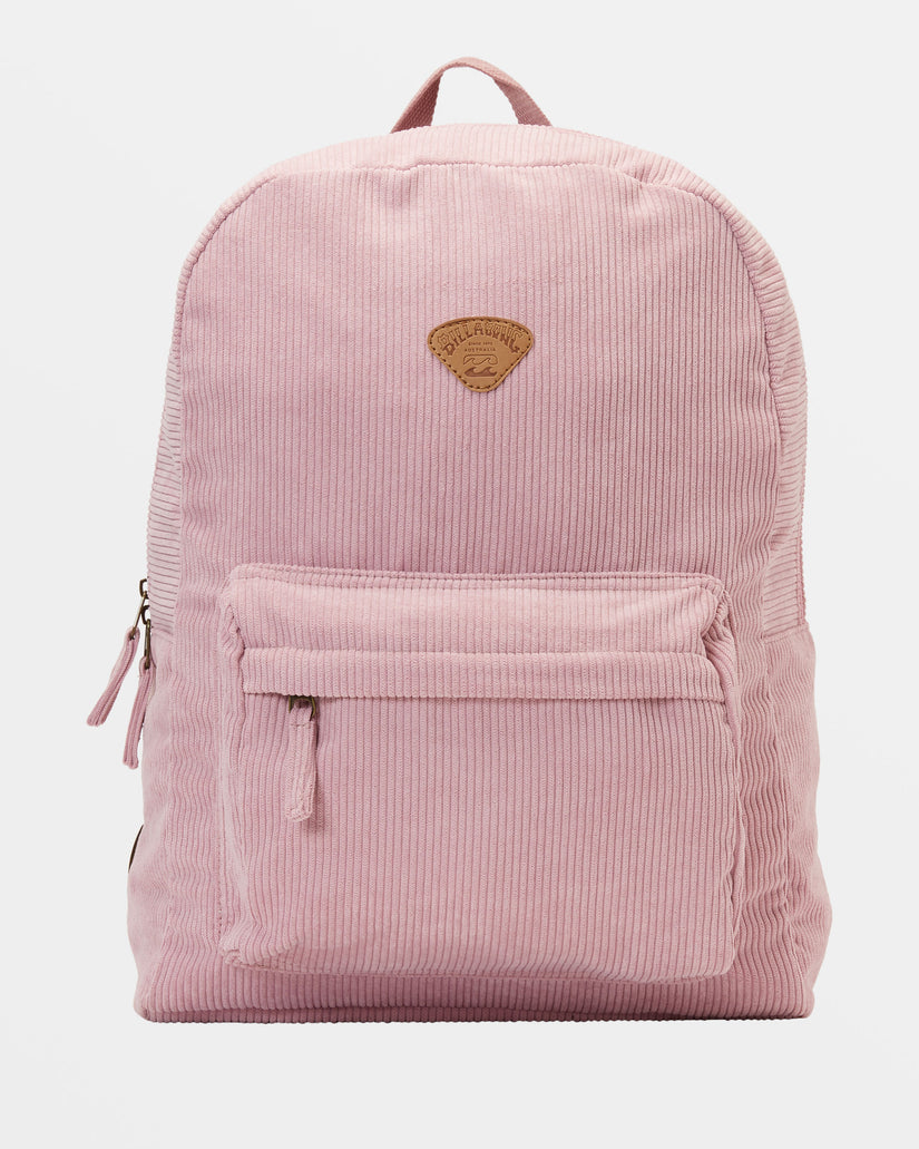 Schools Out Corduroy Backpack - Iced Lavender