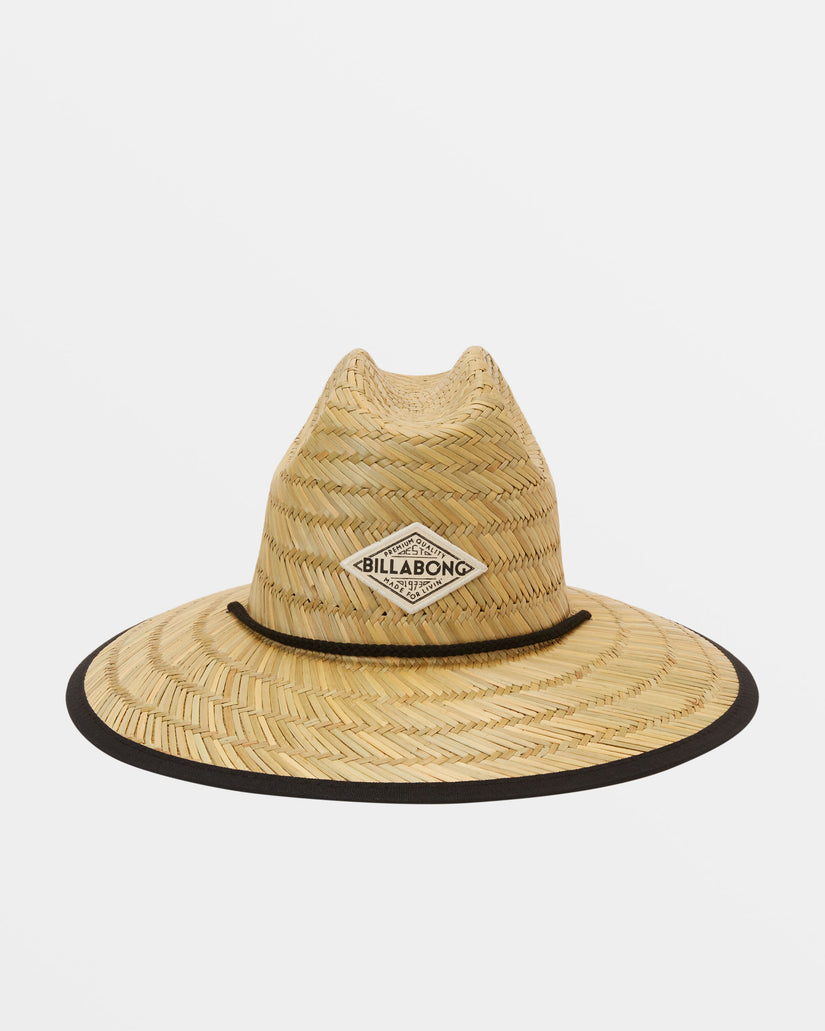 Tipton Straw Lifeguard Hat - Black Multi