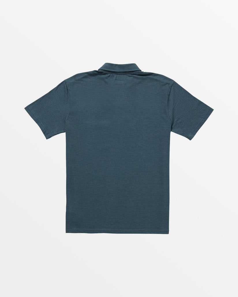 Short Sleeve Polo Shirt - Dark Slate Heather