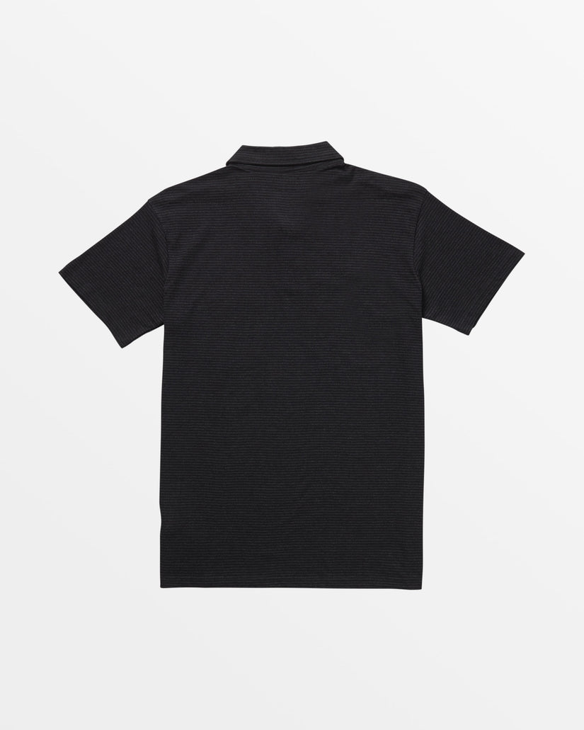 Short Sleeve Polo Shirt - Black Heather