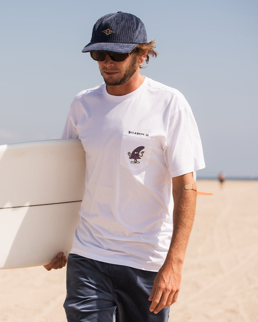 Funghi Pocket T-shirt - White