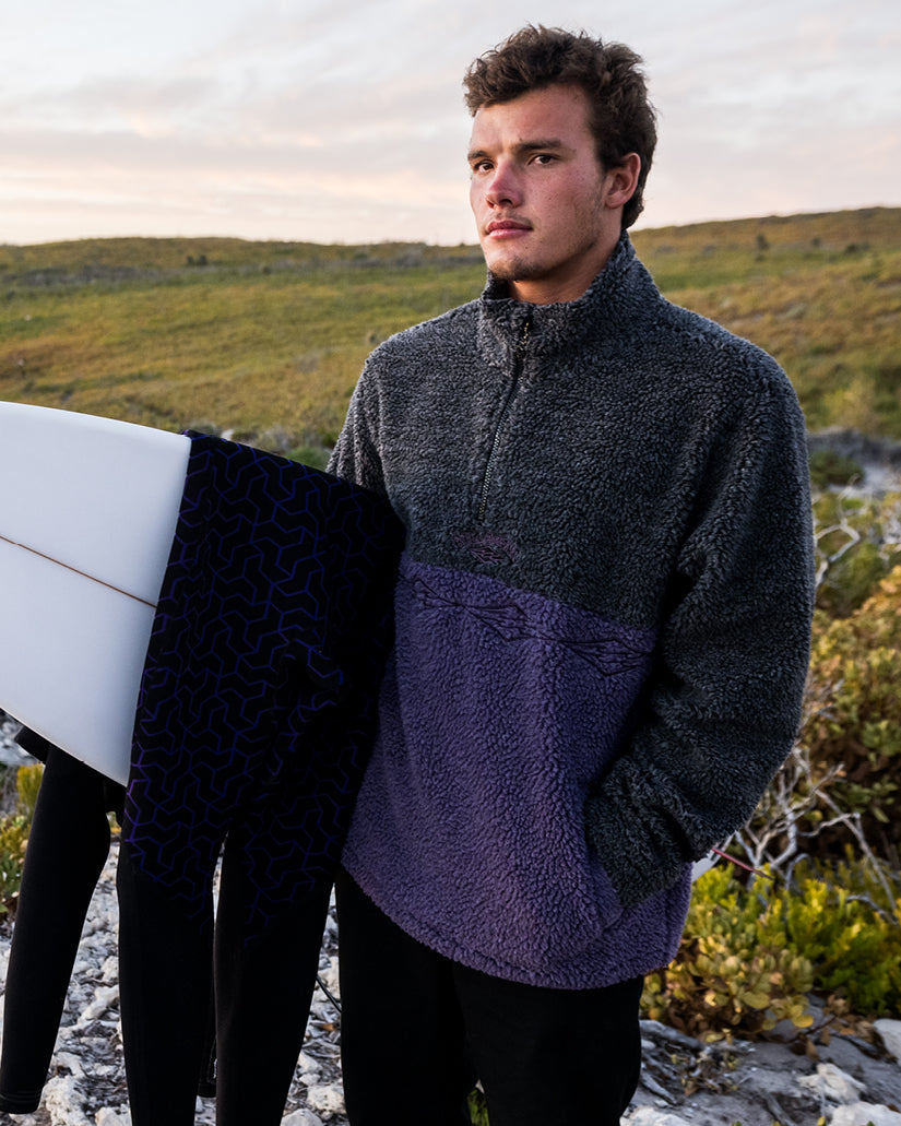 Boundary Tombstone Half-Zip Pullover - Black Heather