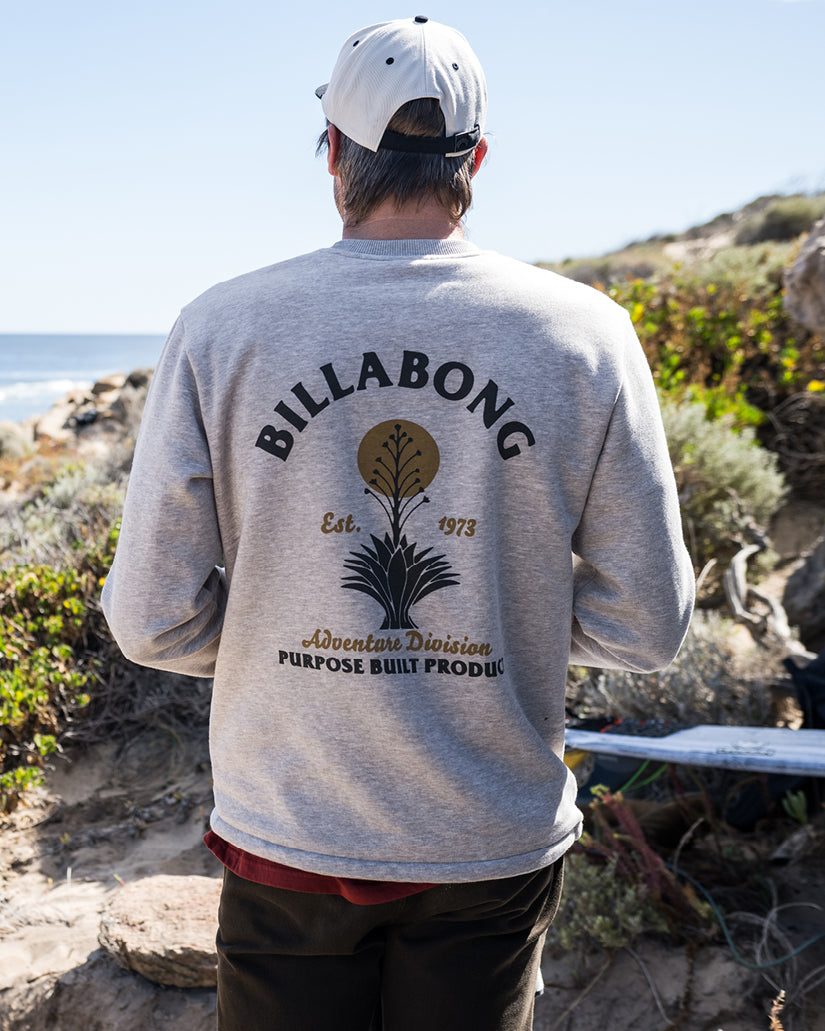 Compass Crew Sweatshirt - Stone Heather