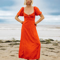 Burning Love Maxi Dress - Fiesta Red