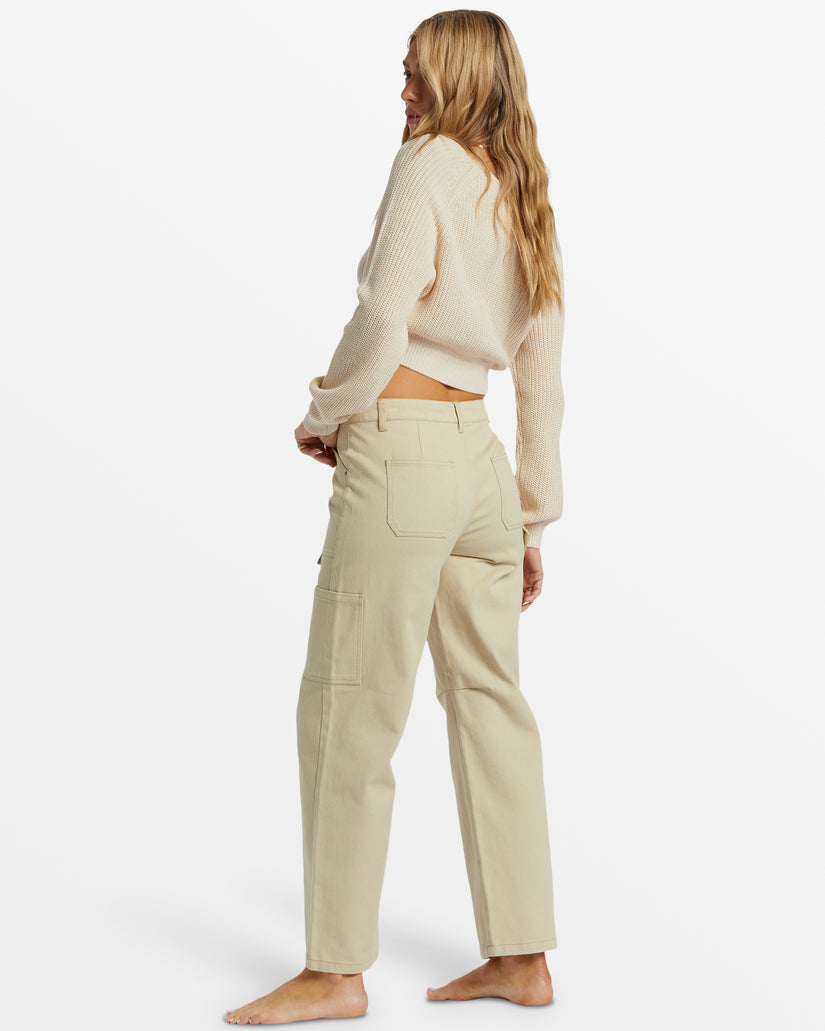 Leia Cargo Pants - Light Avocado