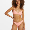 Summer High Bralette Bikini Top - Peach Tart