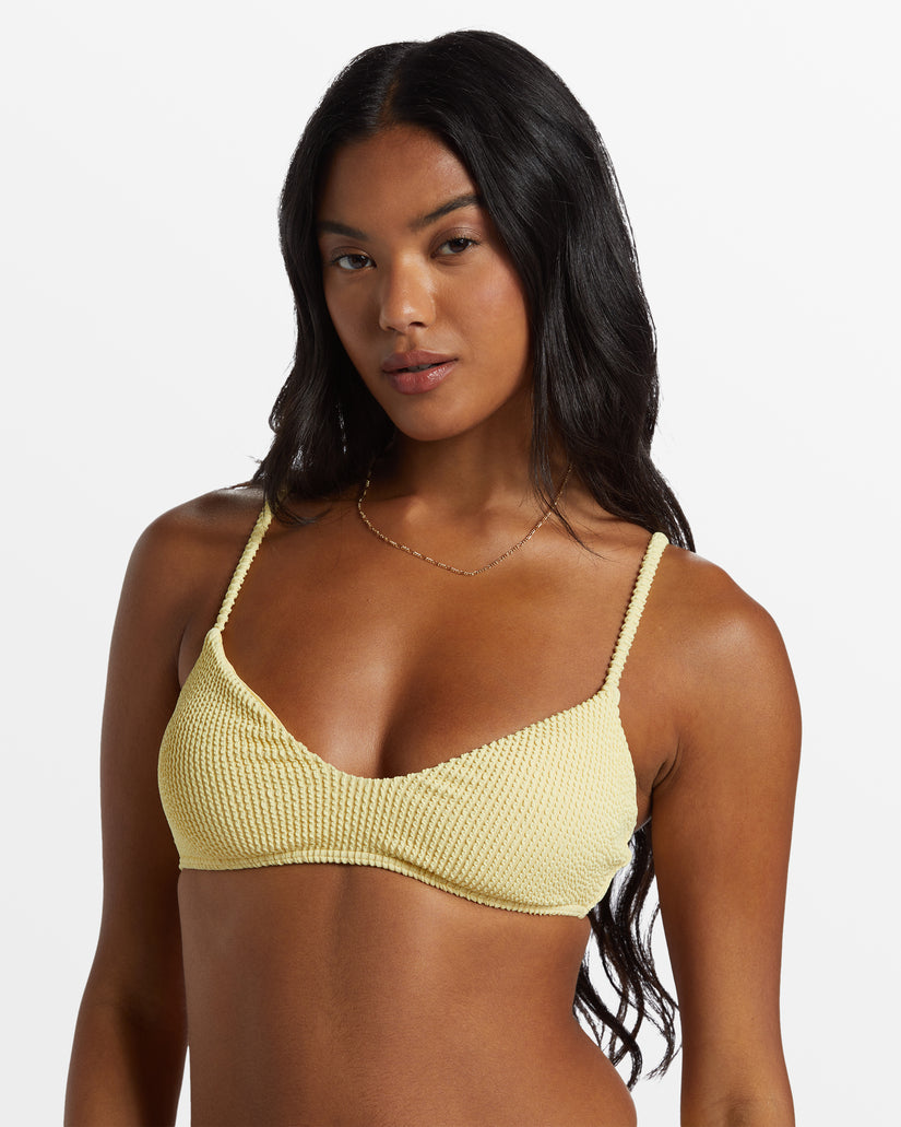 Summer High Bralette Bikini Top - Mellow Yellow