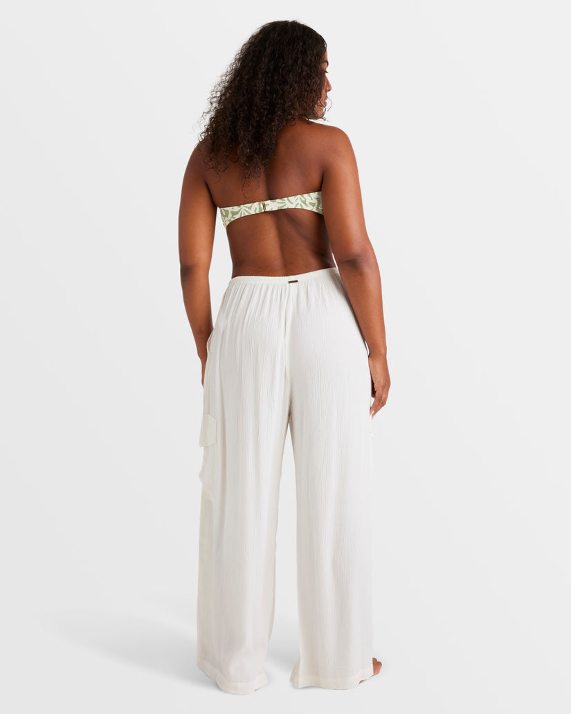 Beach Babe Beach Cargo Pants - Salt Crystal