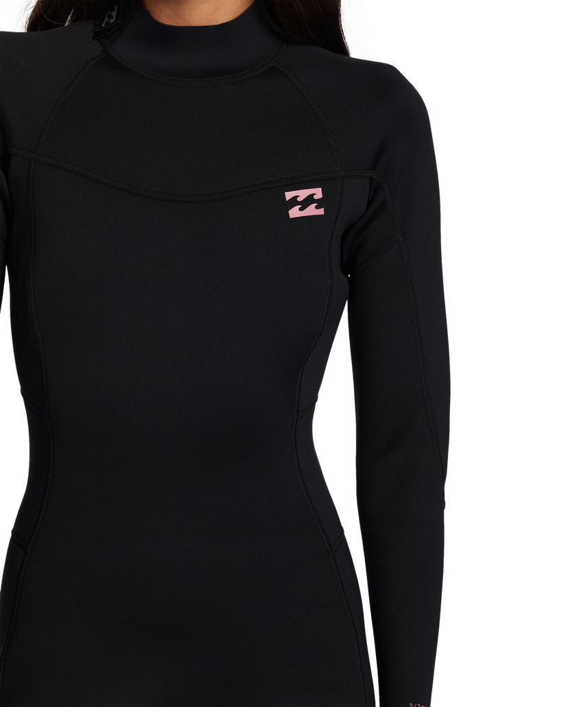 3/2mm Foil Back Zip Wetsuit - Black