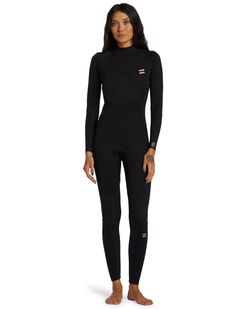 3/2mm Foil Back Zip Wetsuit - Black