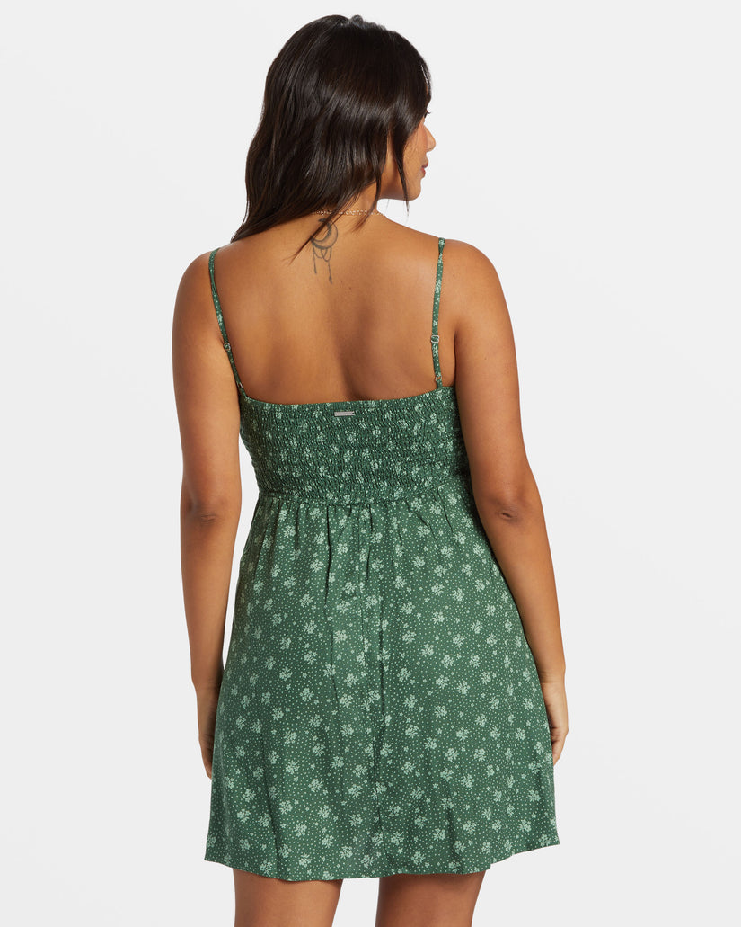 Island Calling Mini Dress - Emerald Bay