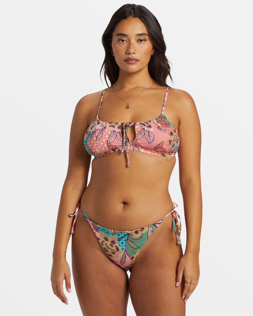 Visions Of Paradise Side-Tie Tanga Bikini Bottoms - Multi