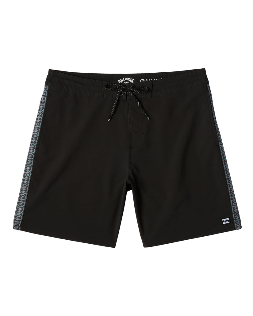 D Bah Lo Tide 18" Boardshorts - Washed Black