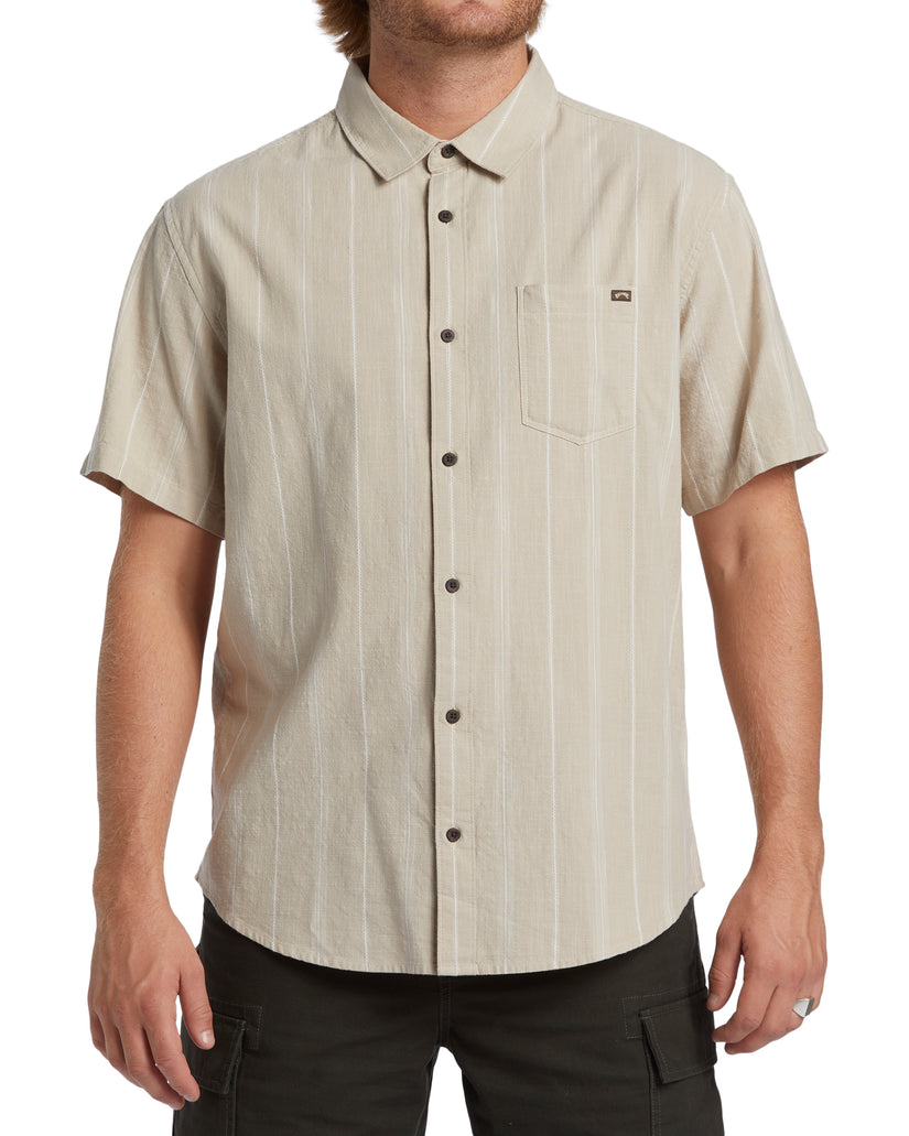 All Day Stripe Short Sleeve Shirt - Chino