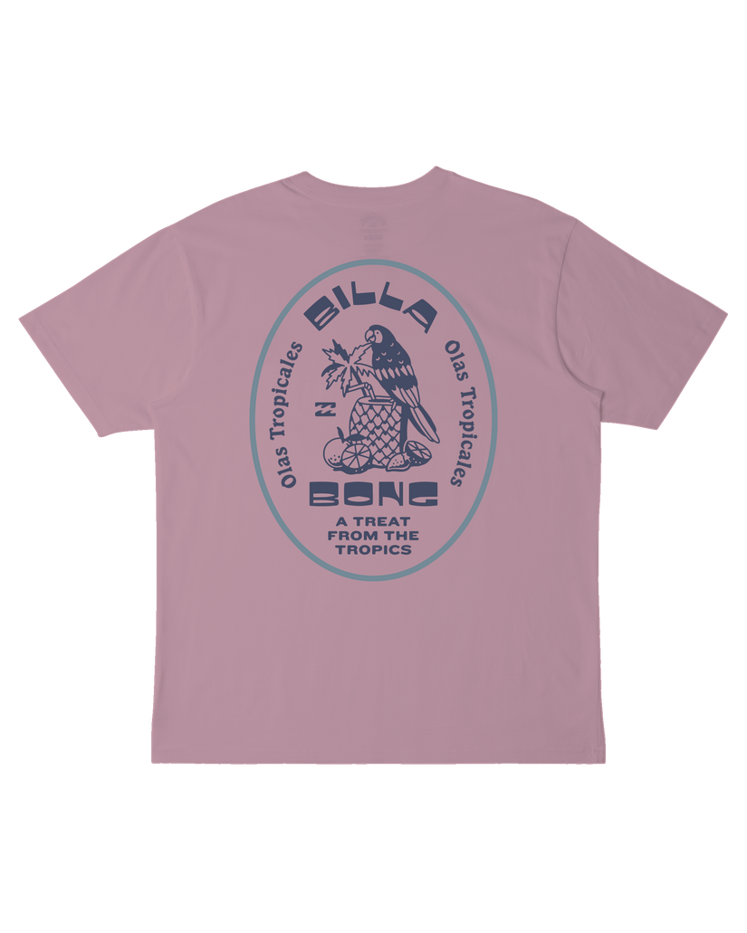 Tropicales Pocket T-Shirt - Dusty Pink