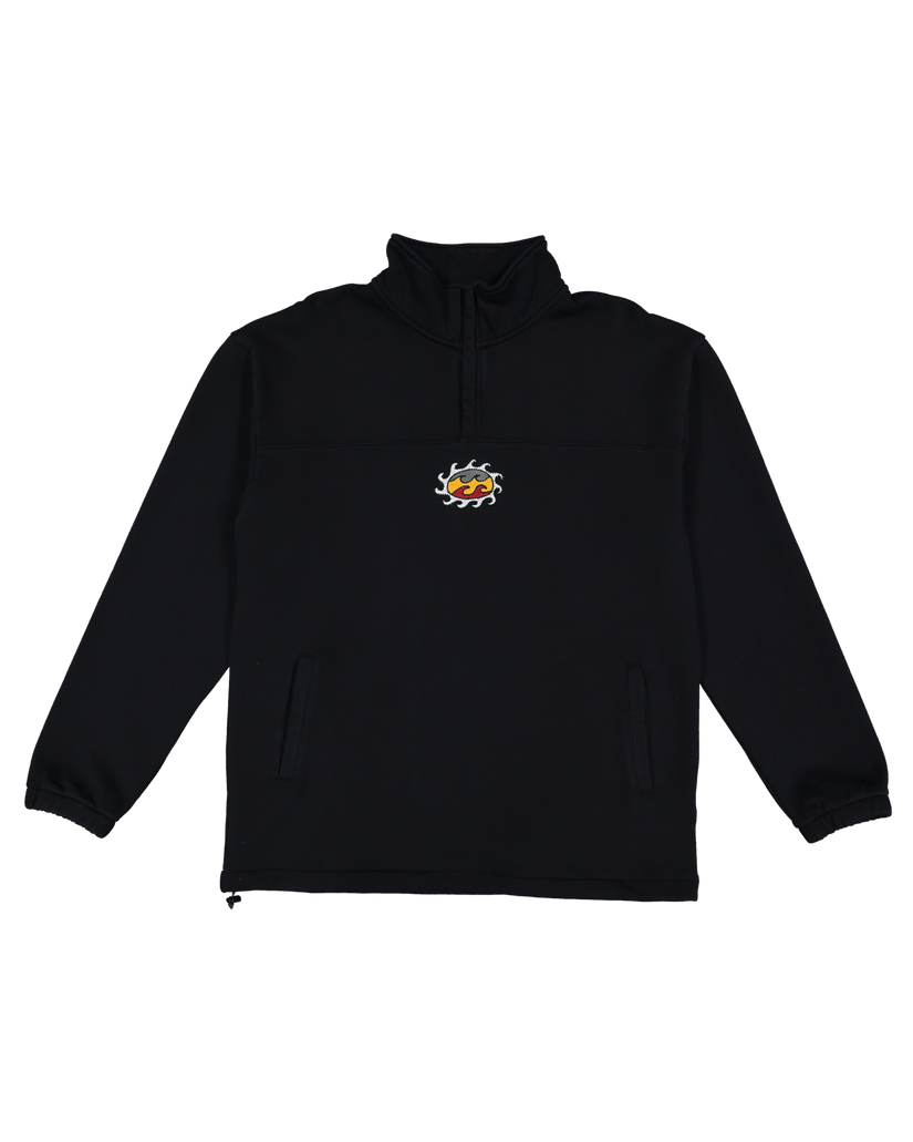 Otis King Pawn Half-Zip Pullover Sweatshirt - Black