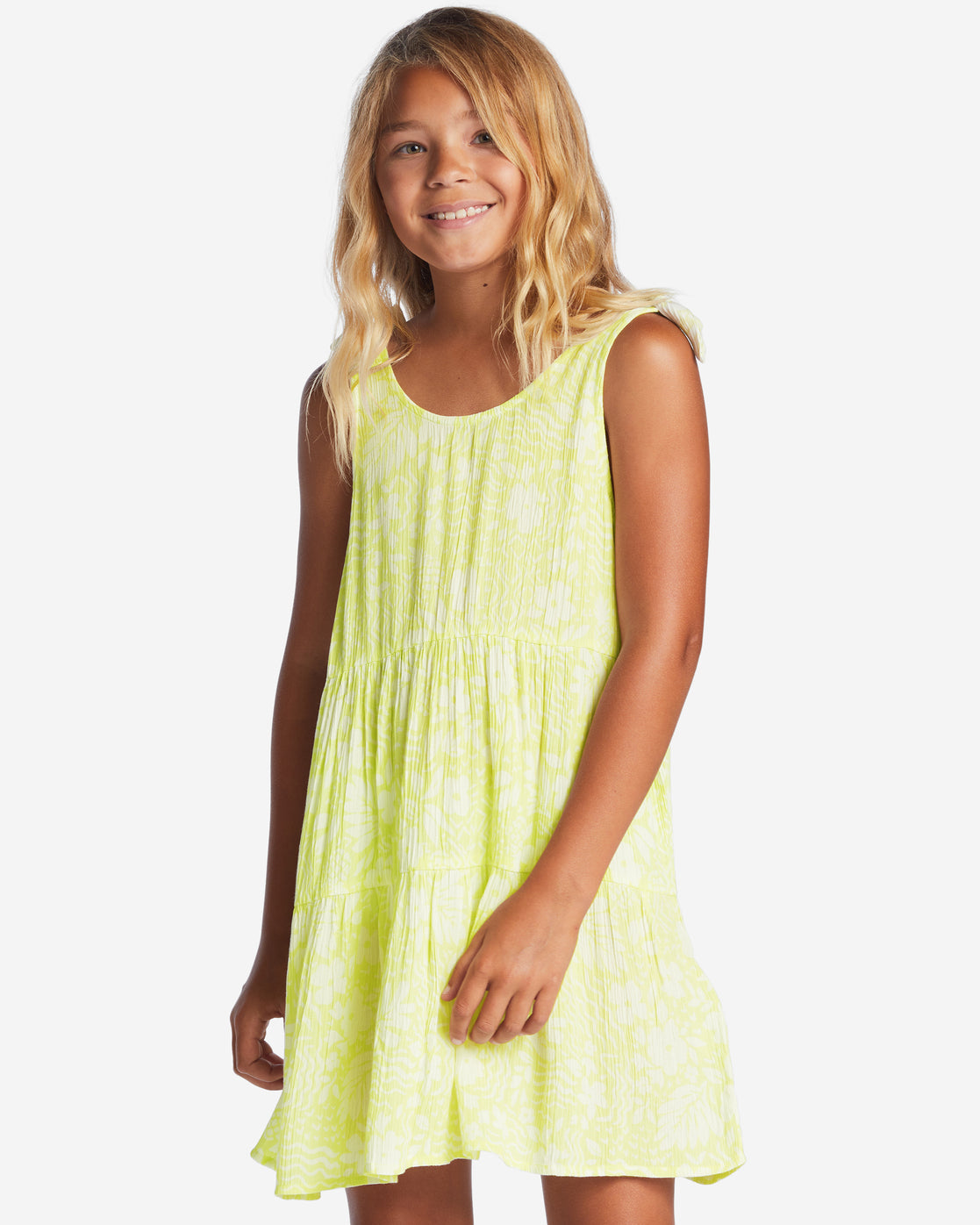 Girls Breezy Day Babydoll Dress - Light Lime | Billabong