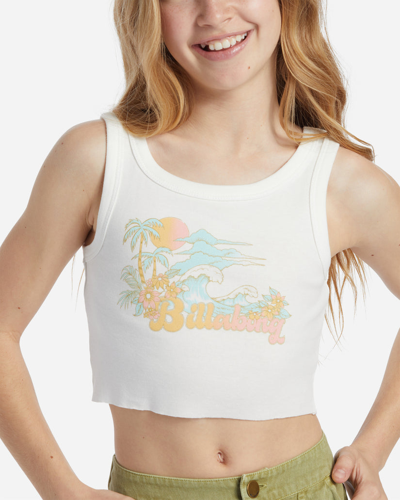 Girls Sweet Waves T-Shirt - Salt Crystal