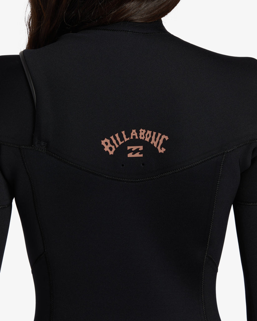 4/3mm Foil Chest Zip Wetsuit - Black