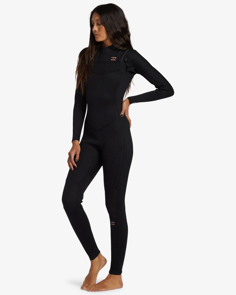 4/3mm Foil Chest Zip Wetsuit - Black