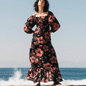 Full Bloom Dress - Black Sands