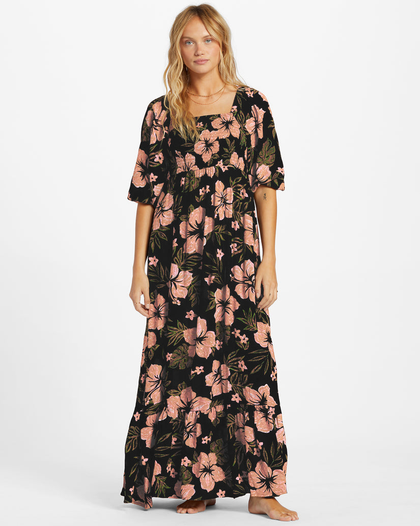 Full Bloom Dress - Black Sands