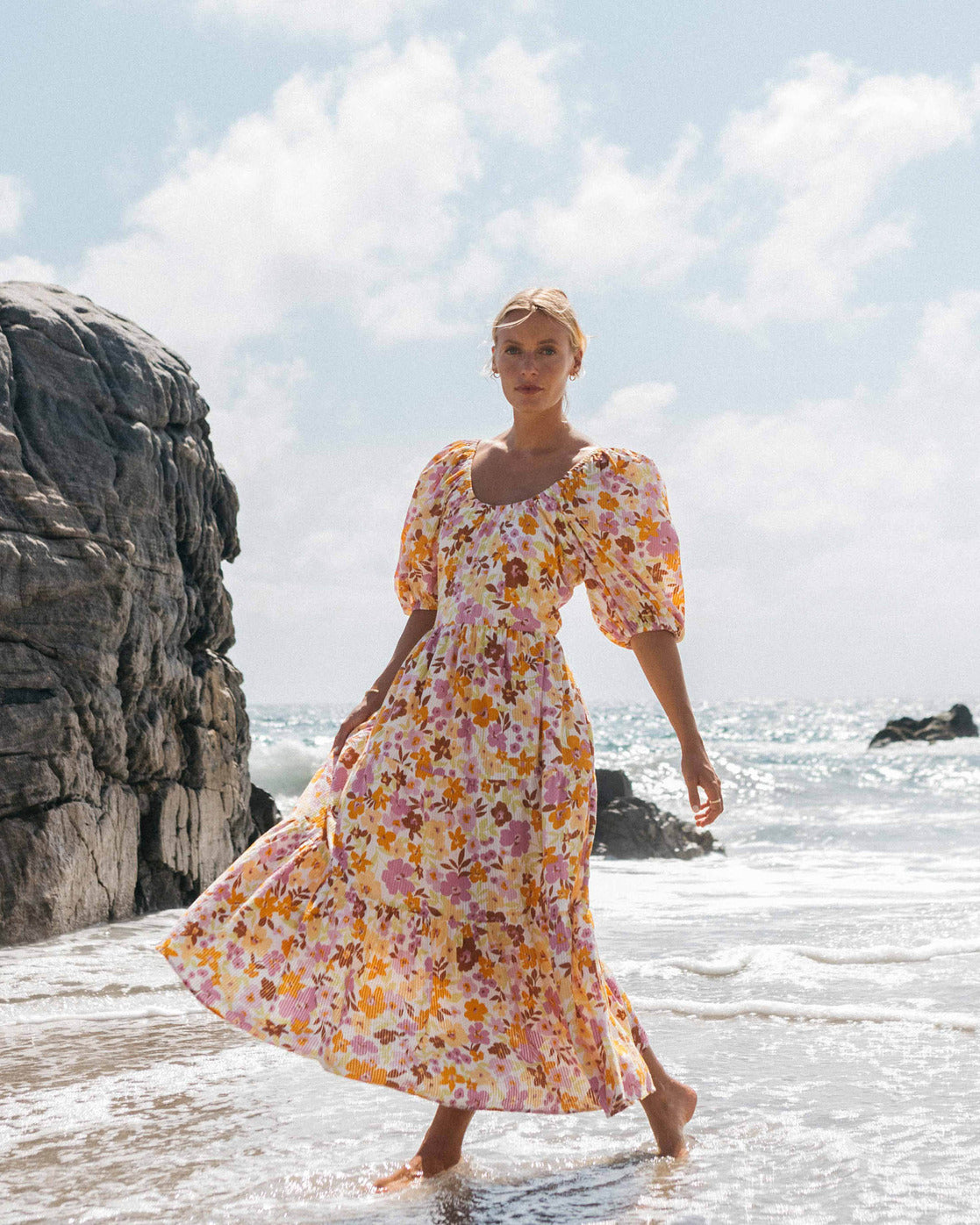 Billabong offers floral maxi dress