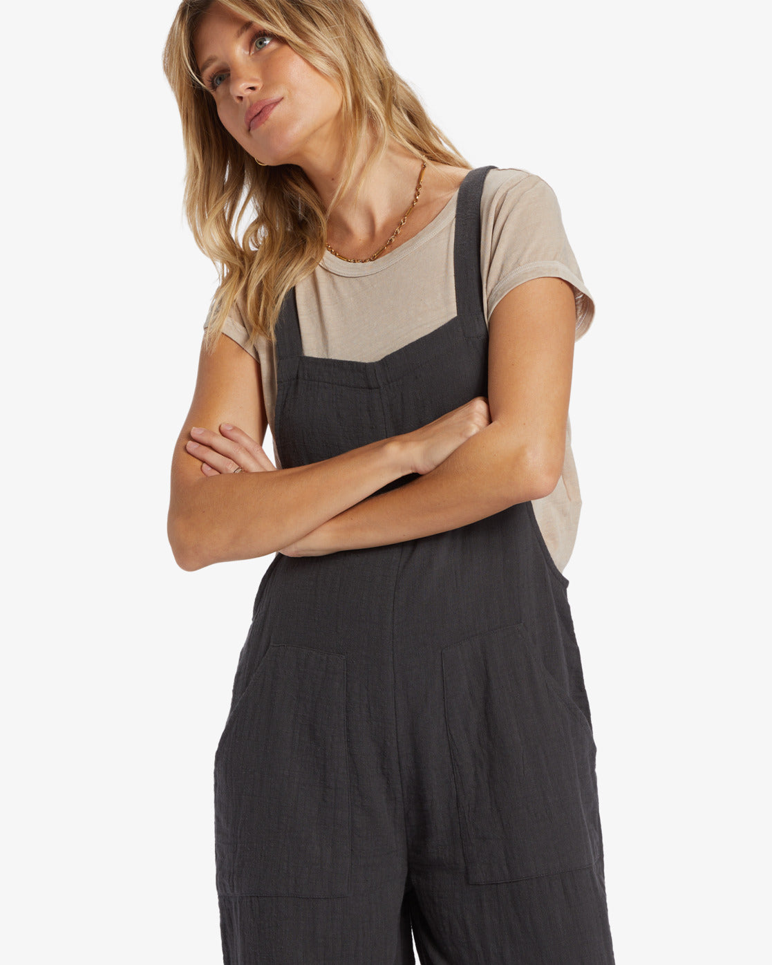 Pacific Time Romper/Jumpsuit - Black Sands