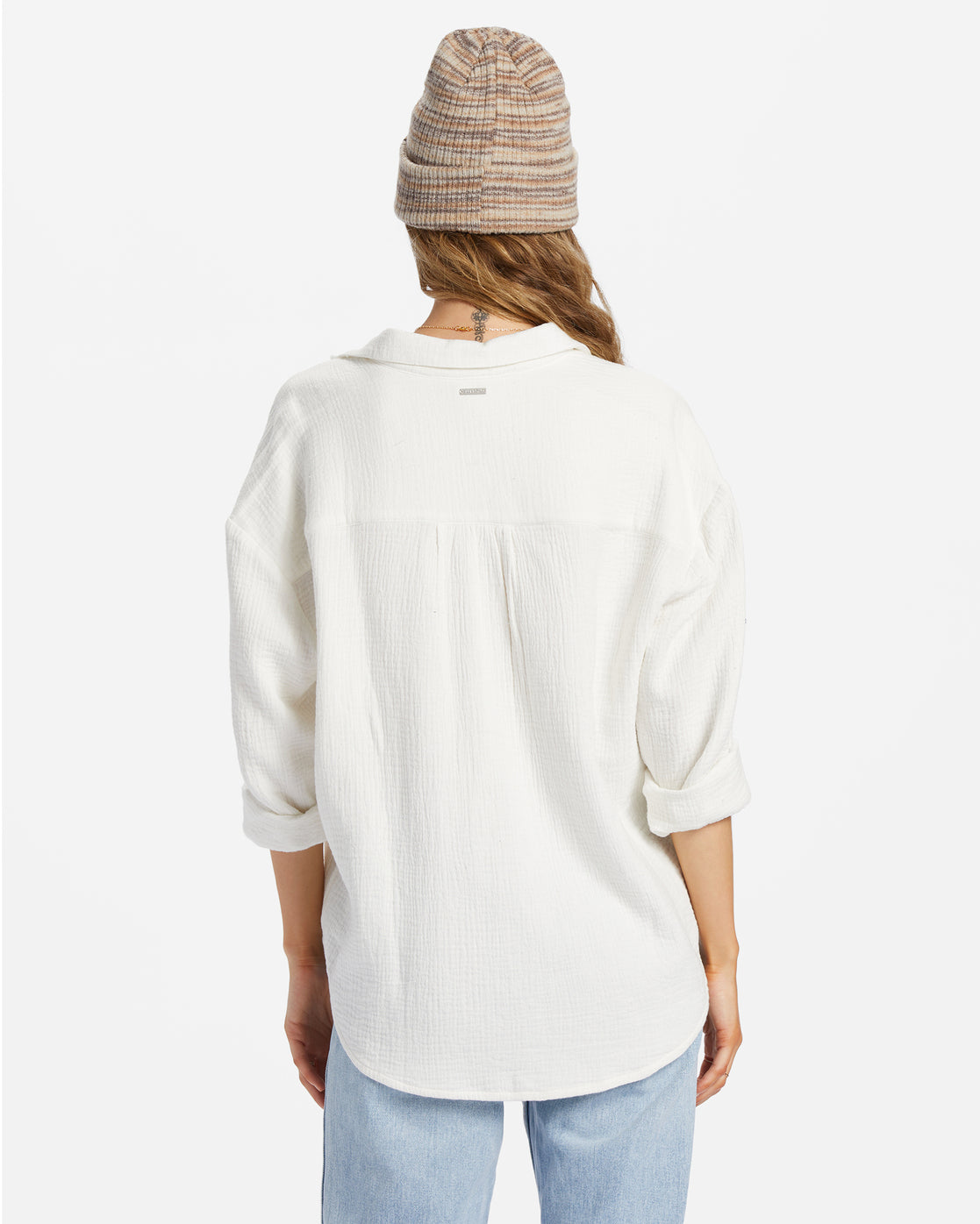 Right On Long Sleeve Shirt - Salt Crystal