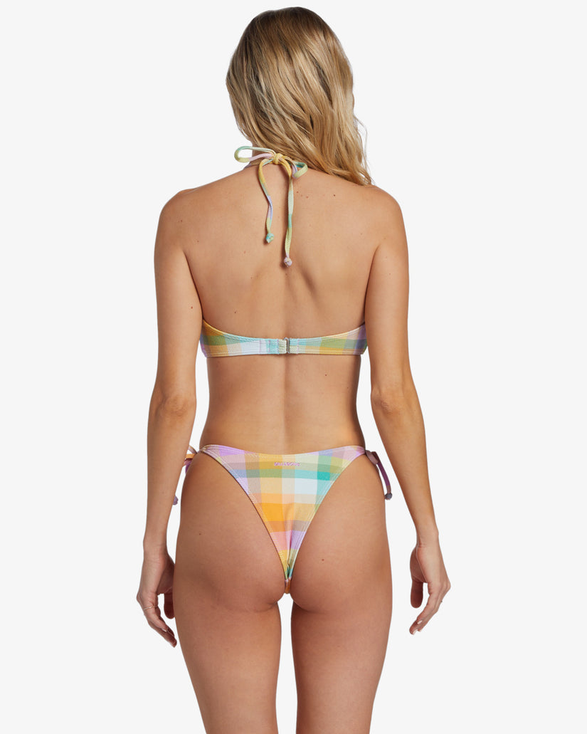 Buy DD+ Multicoloured Palm Print Tie Front Bikini Top - Multi