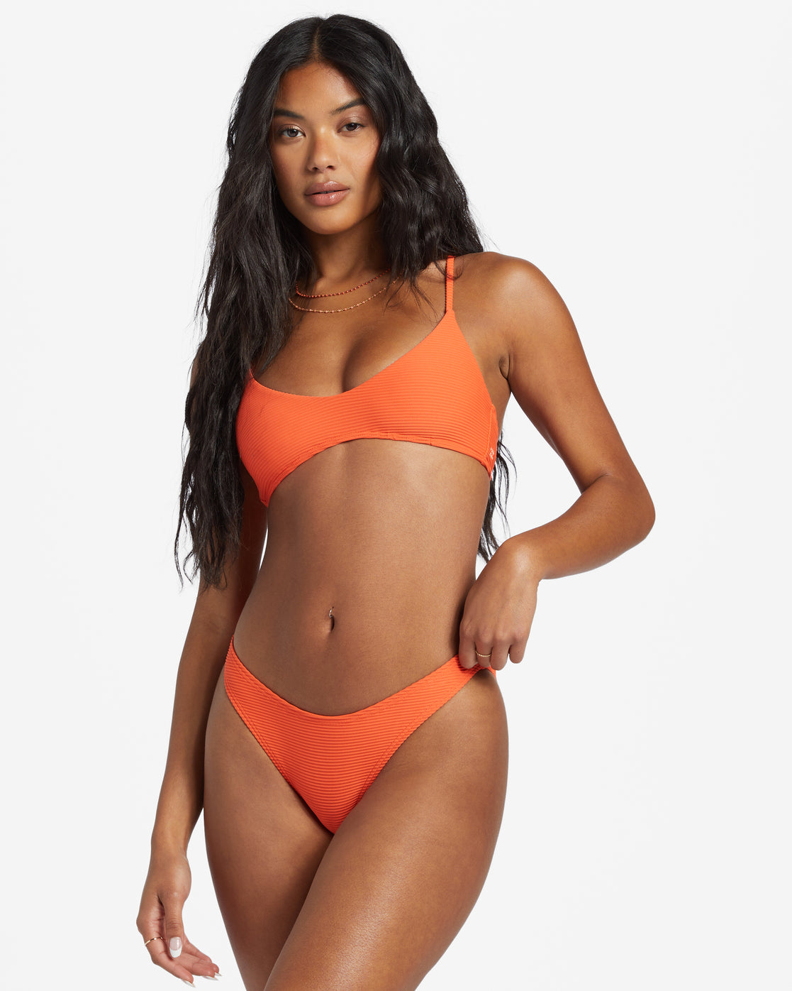 Tanlines Hike Bikini Bottoms Coral Craze