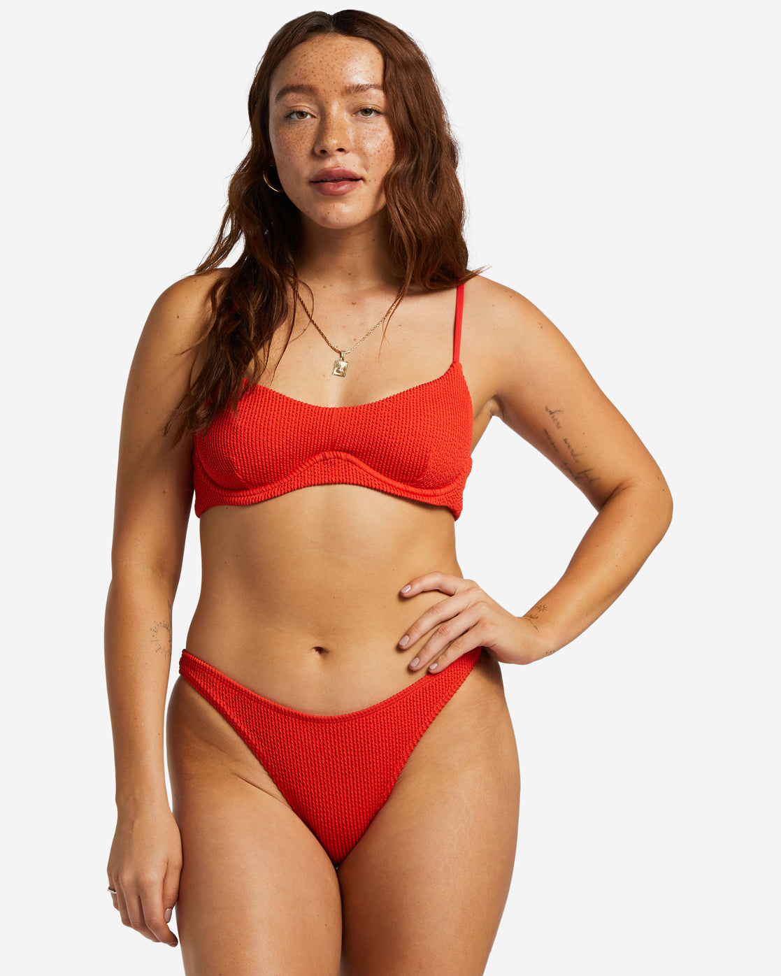 Red billabong bikini deals