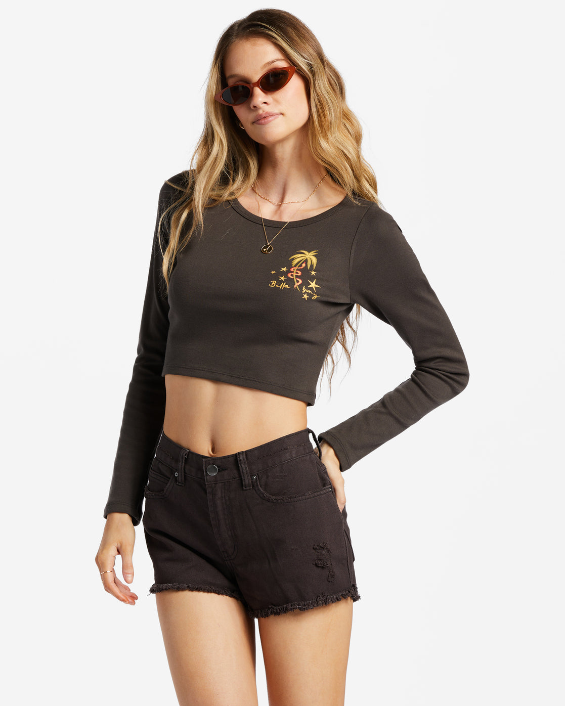 In The Tropics T-Shirt - Off Black – Billabong.com