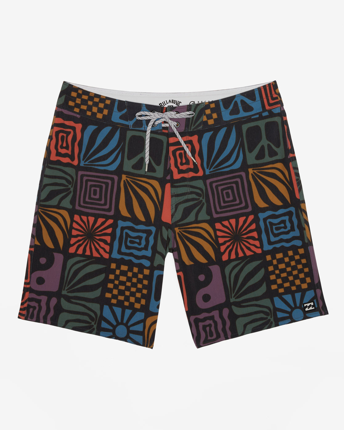 BOSS - Fully lined swim shorts with 3D logo embroidery